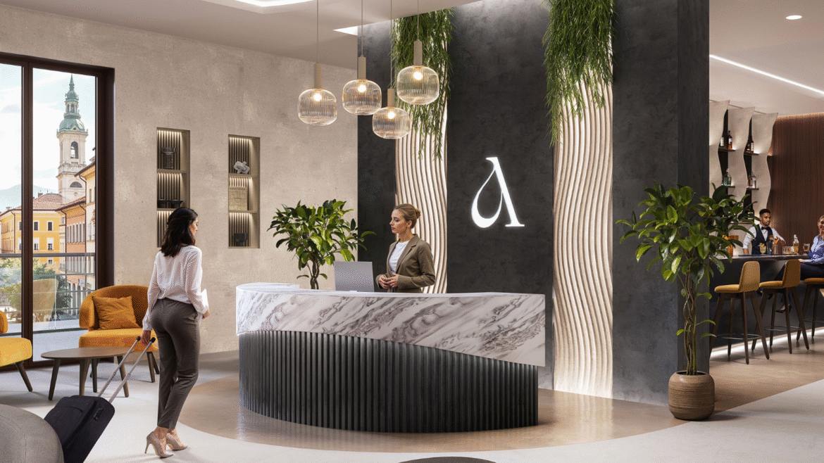 Corian® Solid Surface can be employed to truly exclaim a space