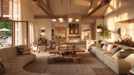 Render of Six Senses Loire Valley Residences designed by Blink