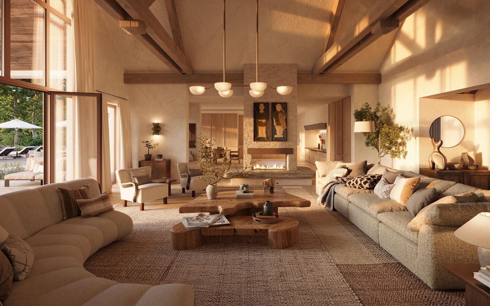 Render of Six Senses Loire Valley Residences designed by Blink