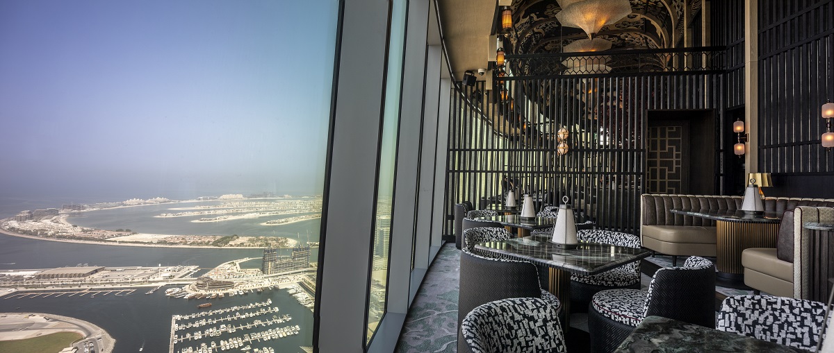view from TATTU Dubai over the city