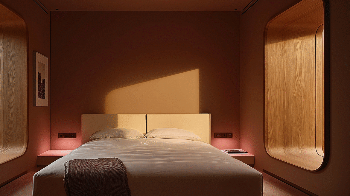 AI image sensorial dawn ritual on the architecture of sleep