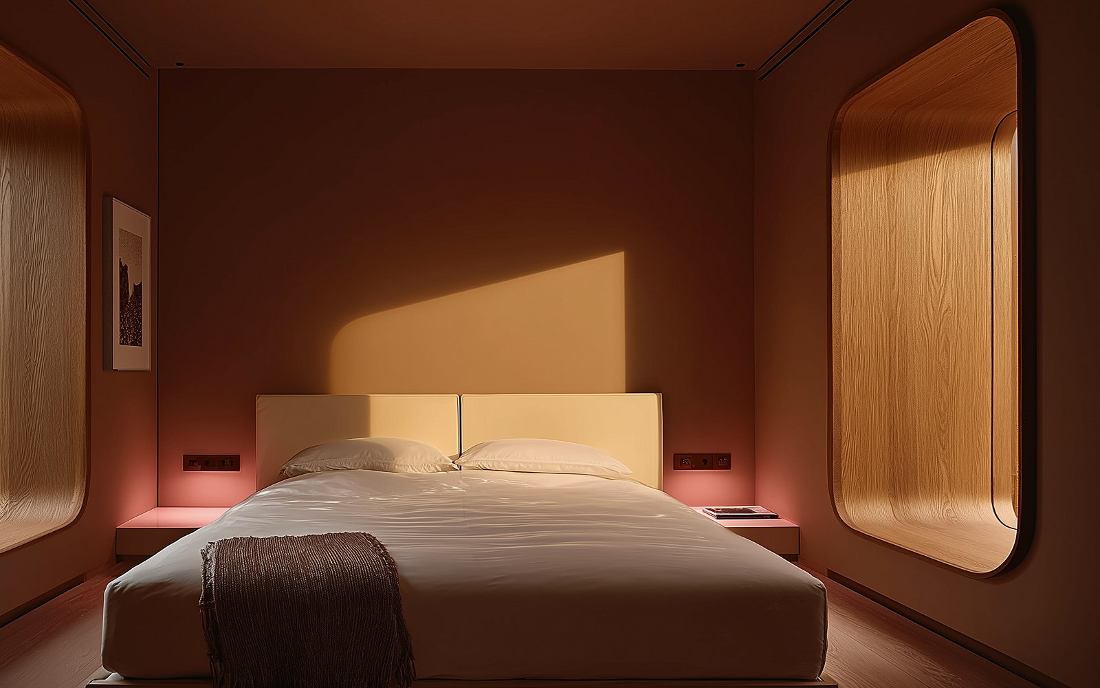 AI image sensorial dawn ritual on the architecture of sleep