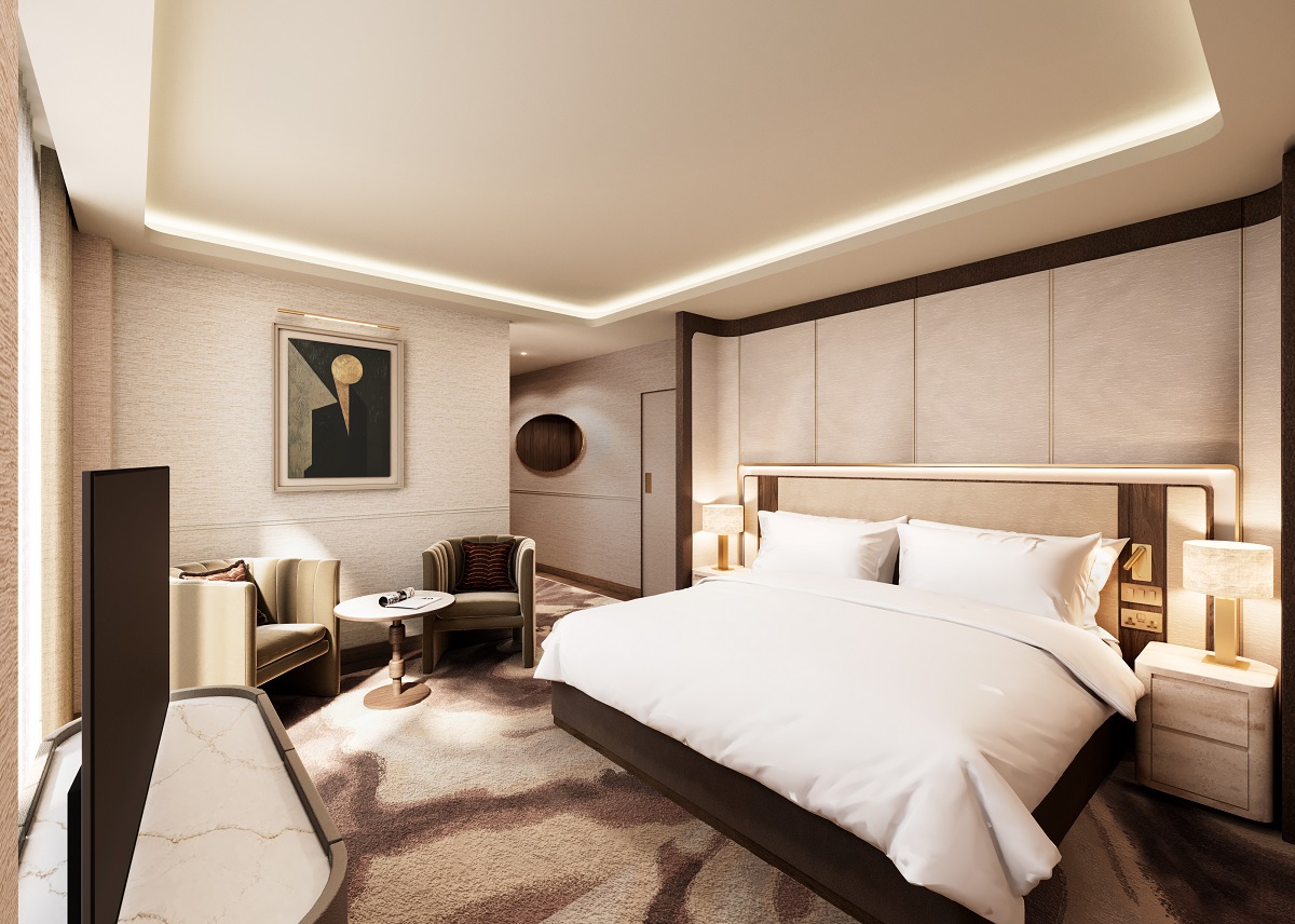 guestroom in Hilton London Bankside