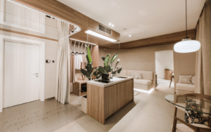 Room at MODE Eco Hotel, with flooring by Luxury Carpet Studio