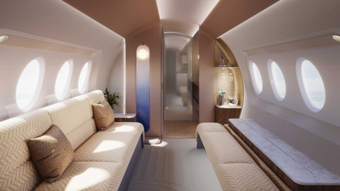 JPA Design Afterglow aircraft cabin