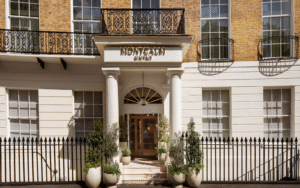 Exterior shot of Montcalm Mayfair hotel in sunlight