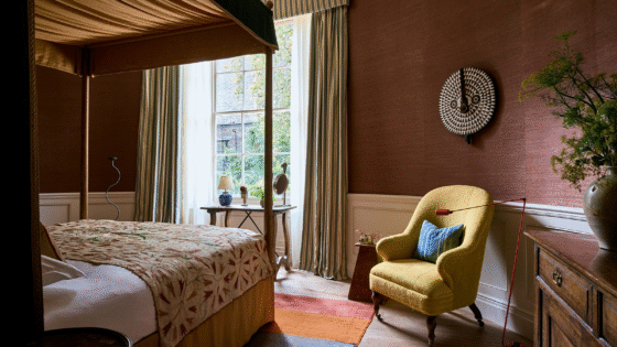 guestroom in The Zetter Bloomsbury designed by Thurston interiors