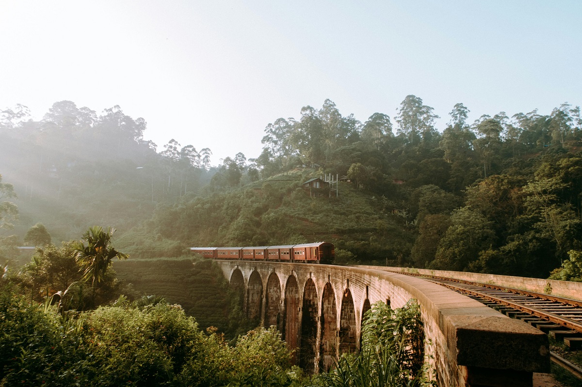 the world-famous Nine Arch Bridge in Sri Lanka seen from uga Ghiri resort