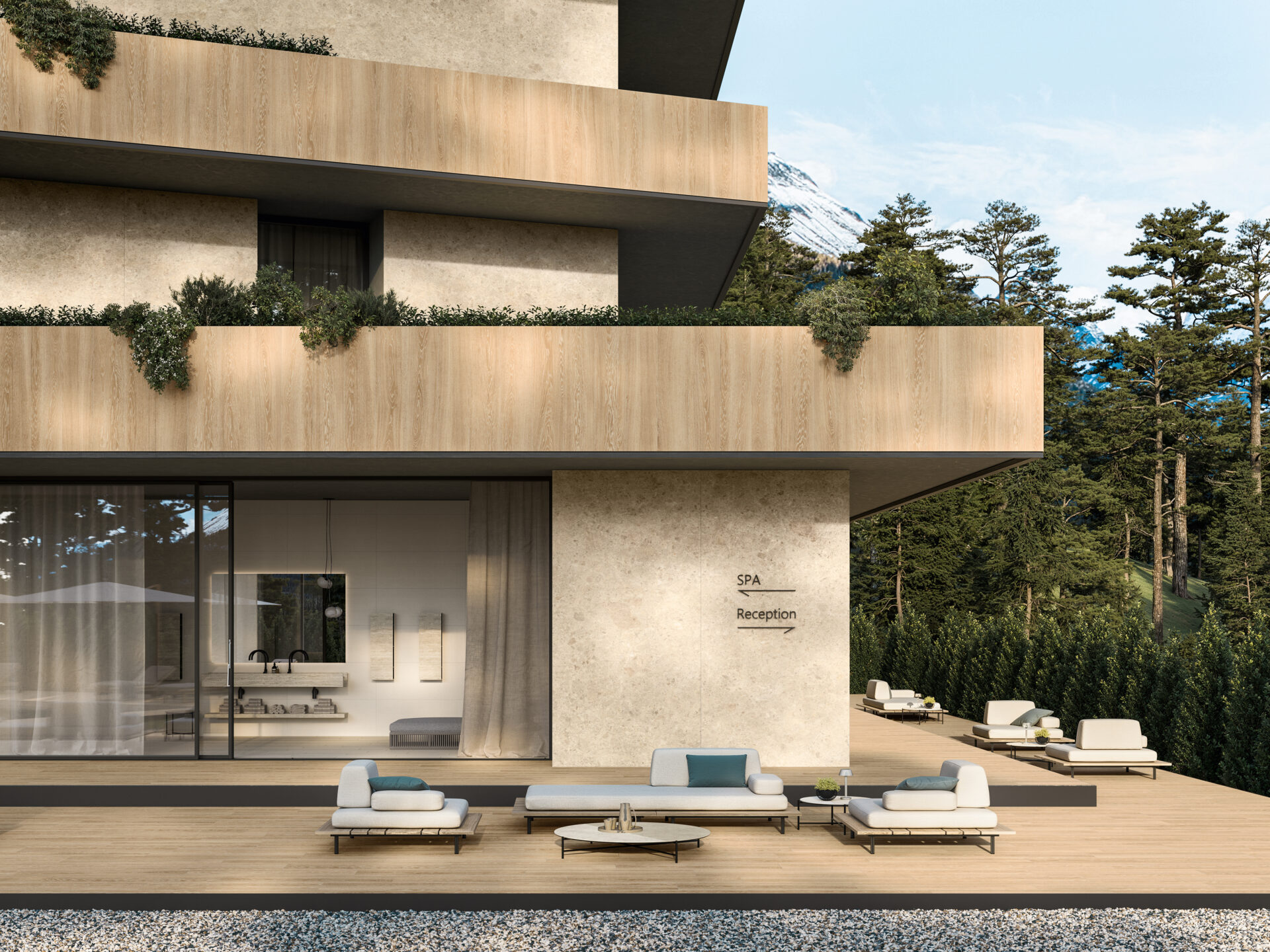 Atlas Concorde Log Select surface on outdoor surface