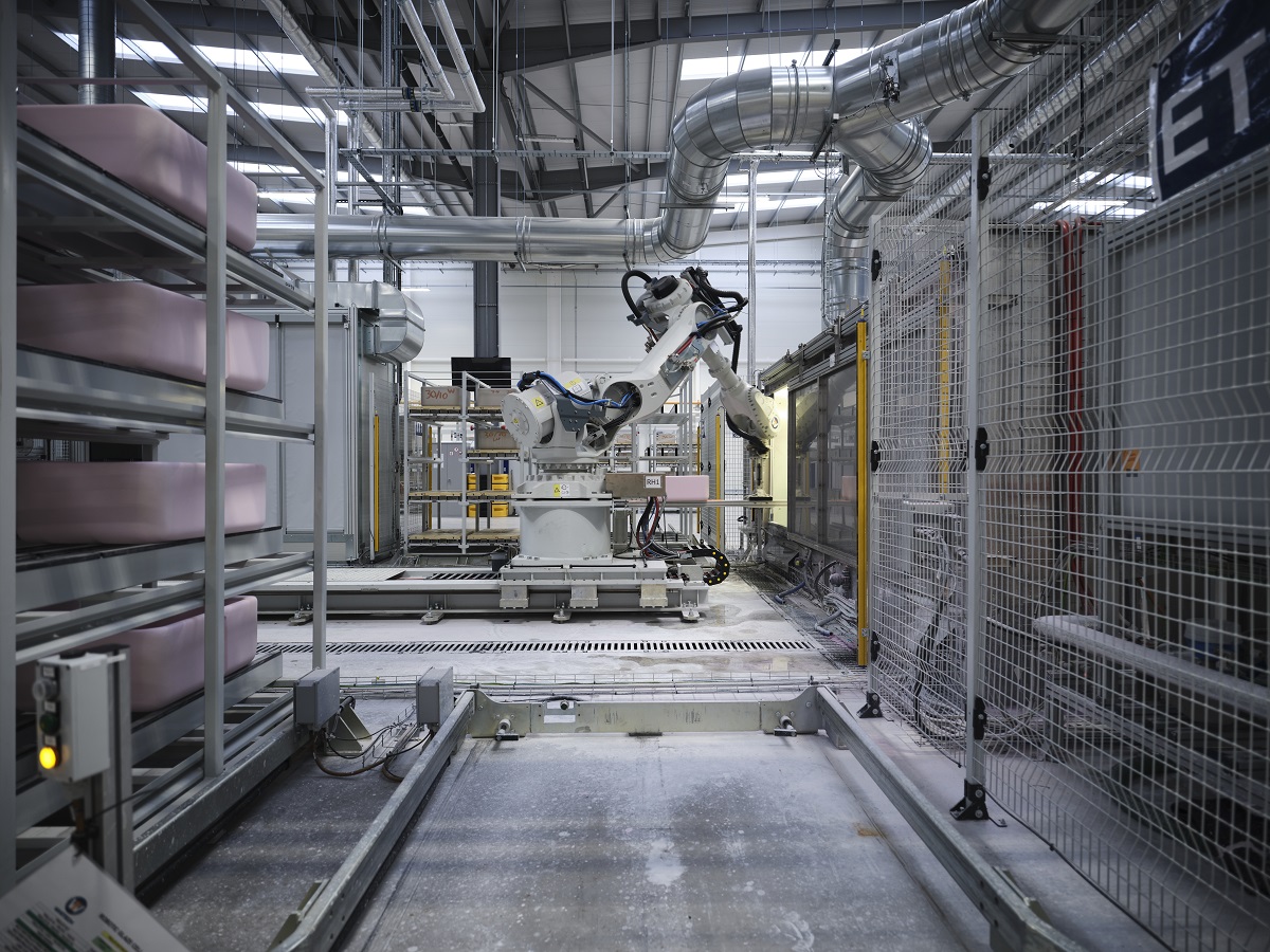interior of factory and production of Shaws for House of Rohl