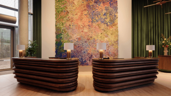 Atlas Concorde surfaces in hilton lobby