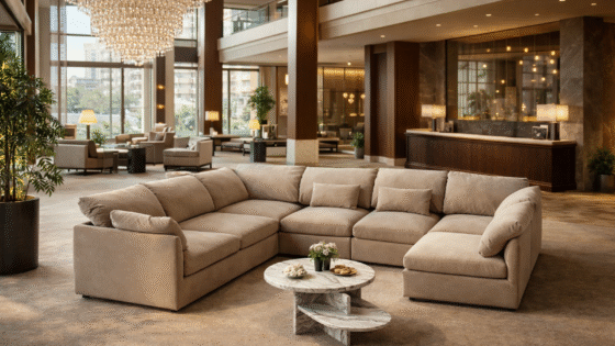 BoConcept sofa, part of their hospitality furniture range