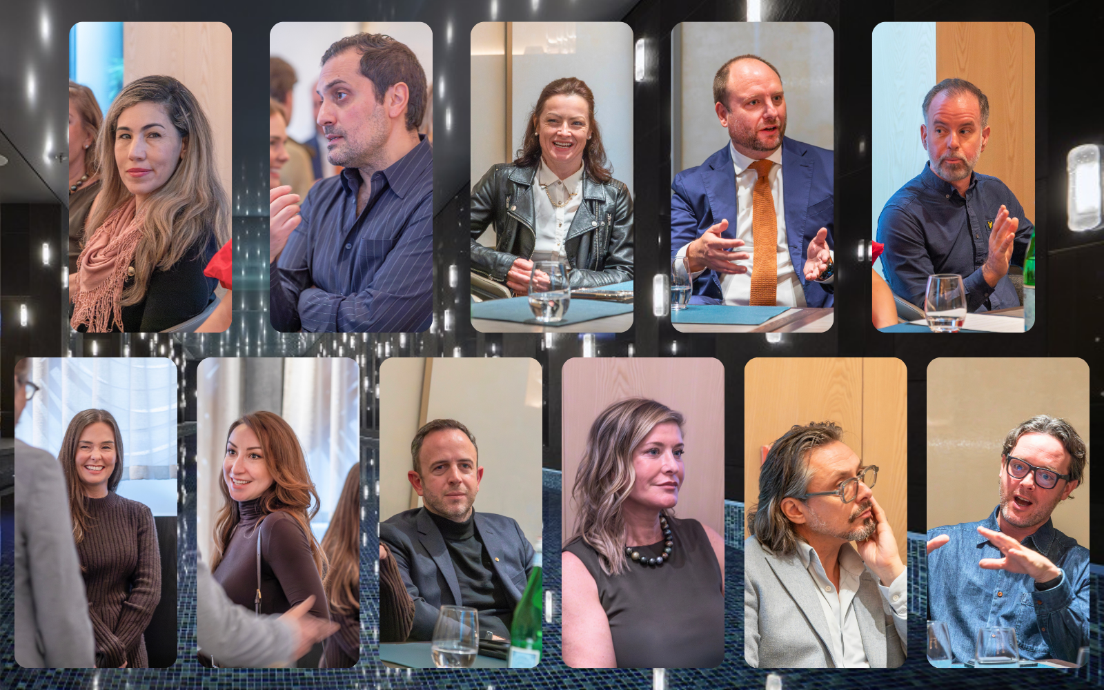 Headshots of the Lutron quiet luxury roundtable guests