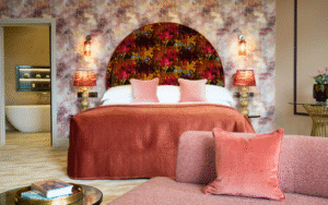 Seaham Hall Millbank Suite in velvet pink shades