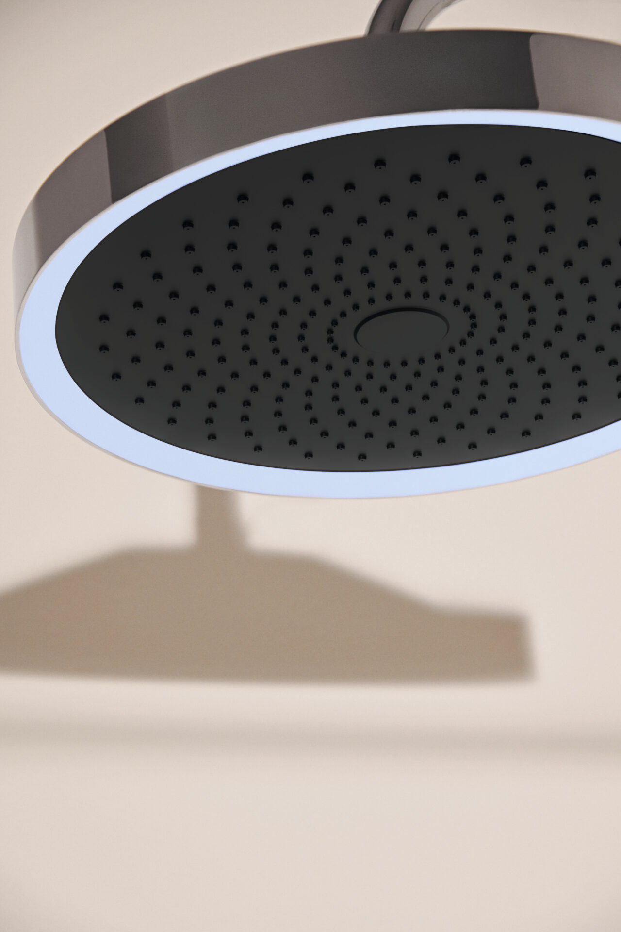 Solos shower head from Ideal Standard with ambient light ring
