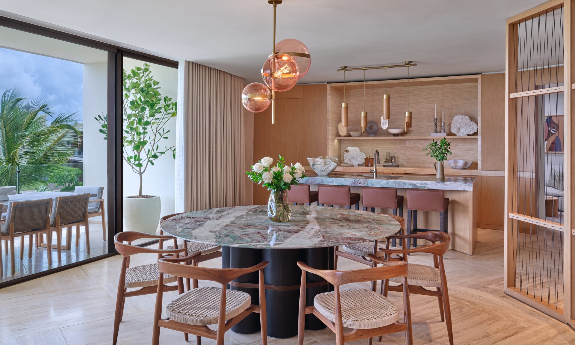Dining area in room at St Regis Capa Cana