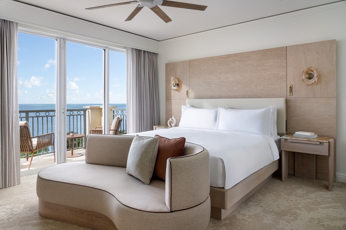 guestroom in Ritz Carlton Key Biscayne designed by Chapi 