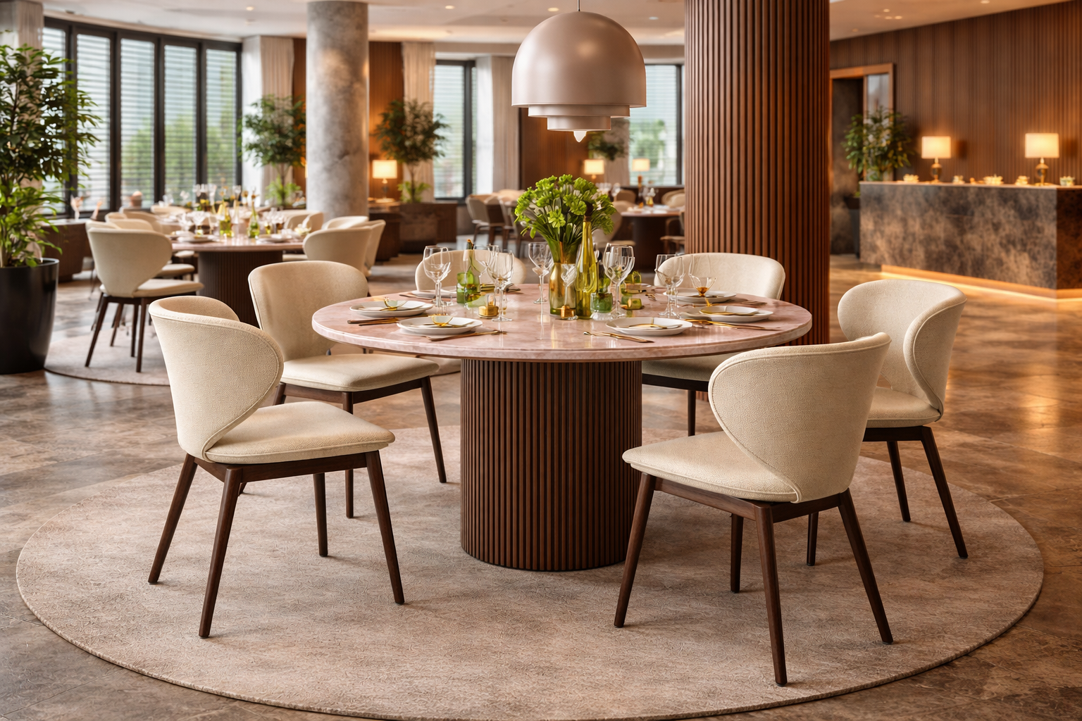 Santiago dining table and chairs by BoConcept