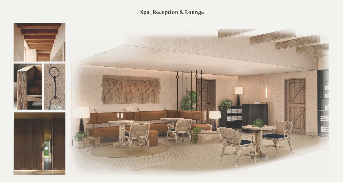 spa lobby and details render from StudioJill for Ickworth House
