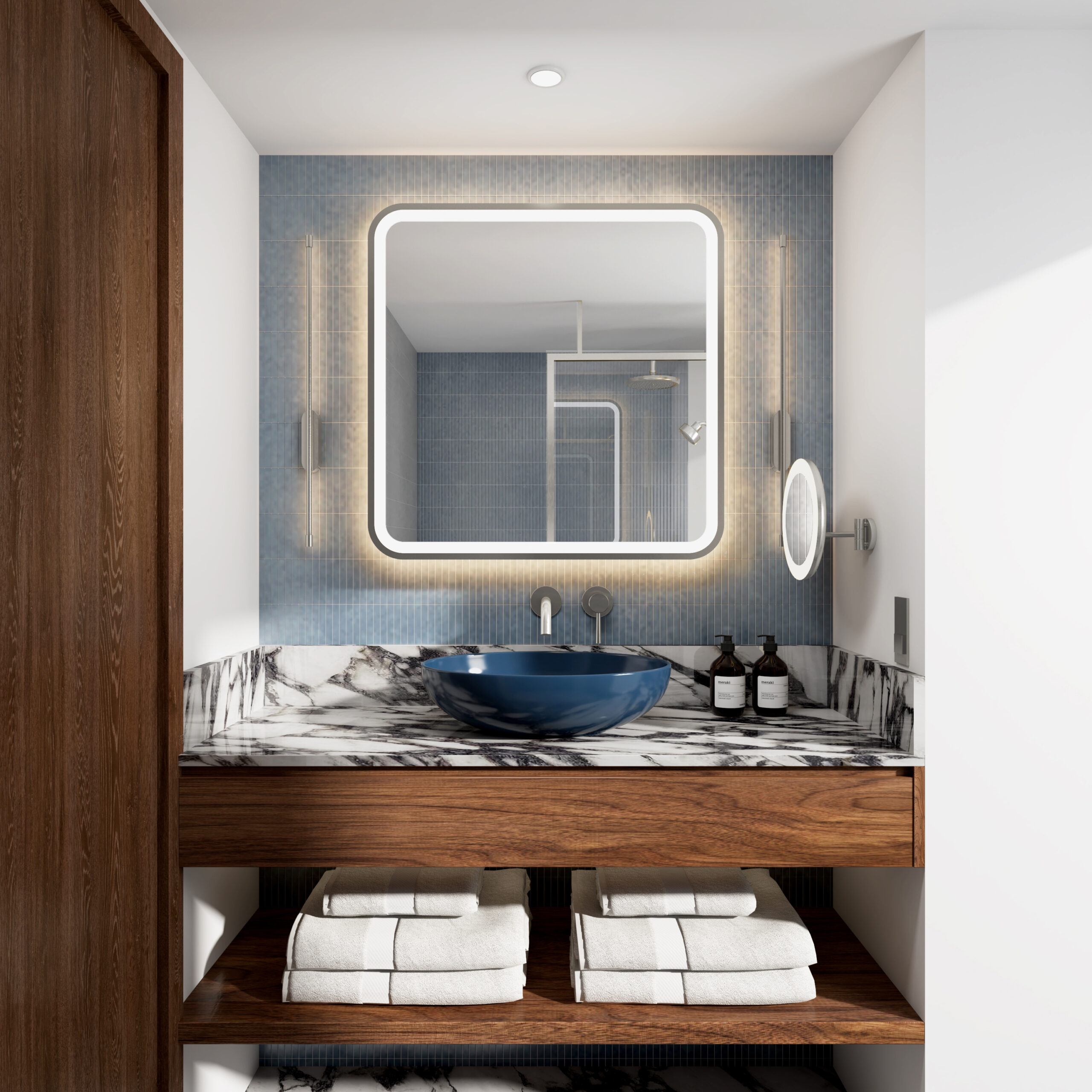 Amaris silver mirror by Luma Mirrors