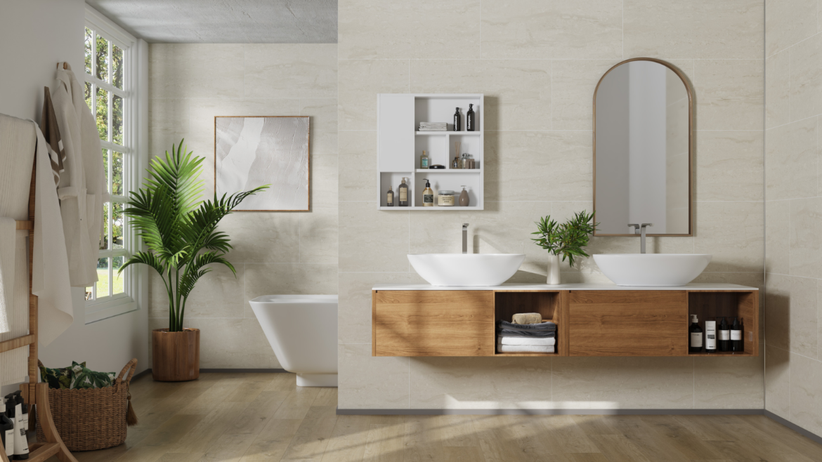 Contemporary wall tile fastpanel from STEP GUARD