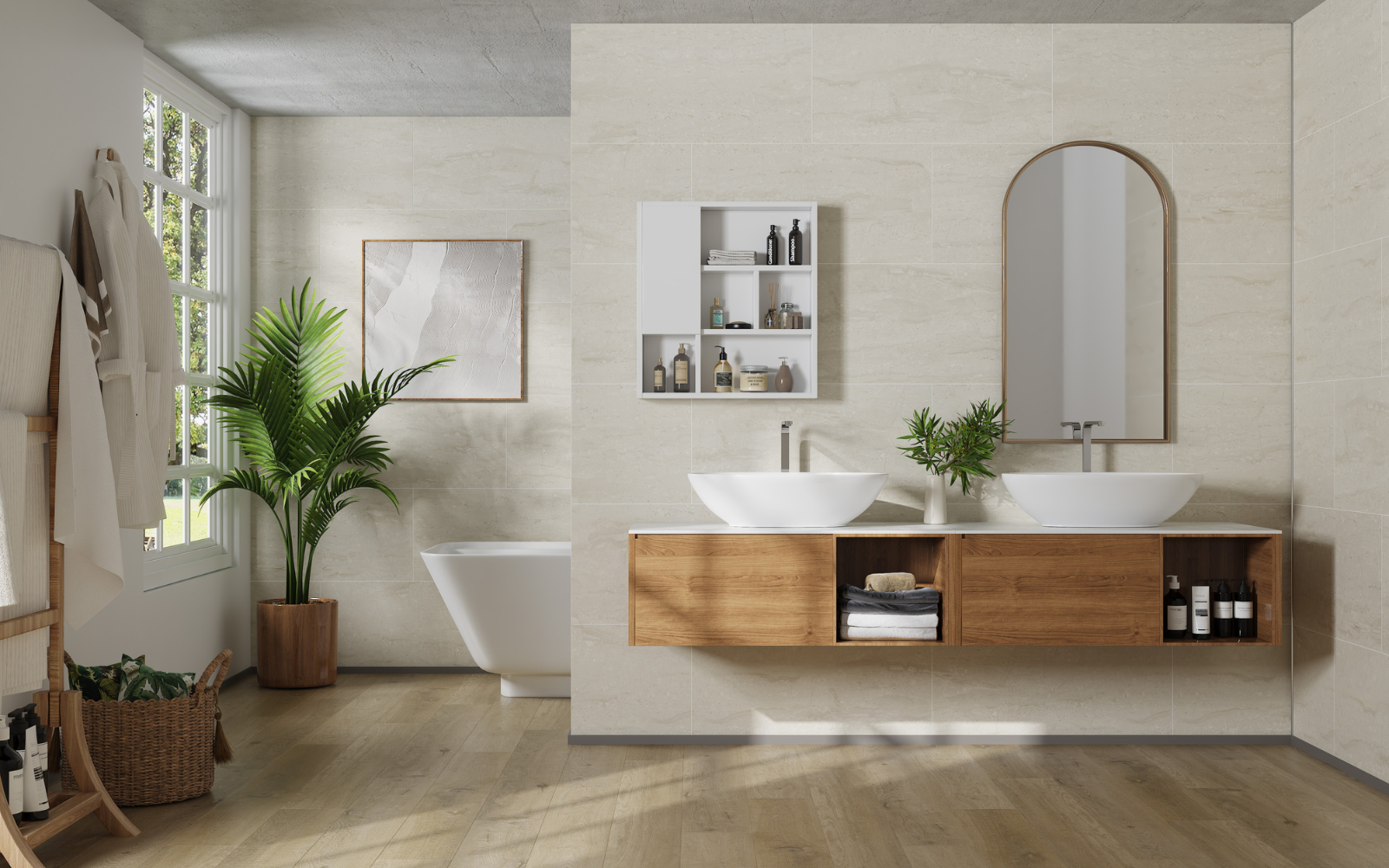 Contemporary wall tile fastpanel from STEP GUARD