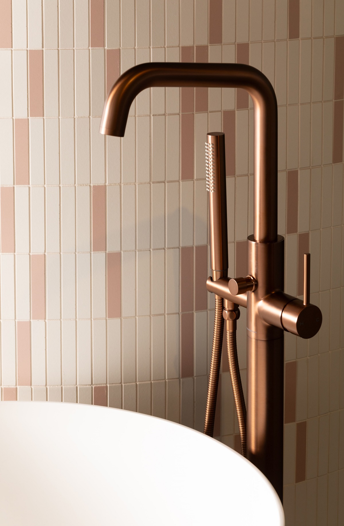 M-Line Project Mixer_BUR_01 bagnodesign brushed metal mixer tap