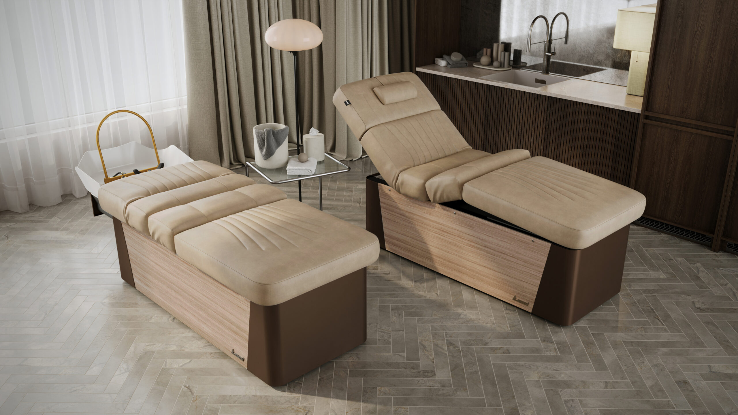 Sorrento head spa and massage bed from LEMI