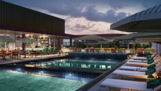 Hyatt Regency Rome Central roof top pool