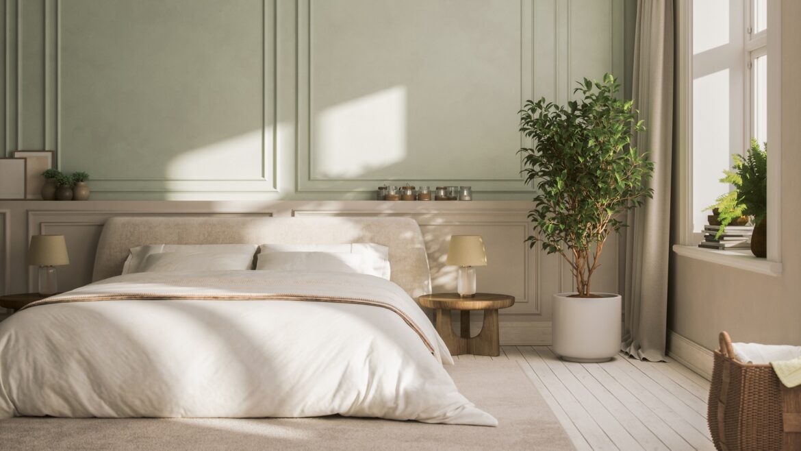 guestroom with white linen and green plant from Colbert collection, Minor Hotels