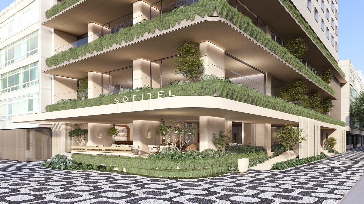 facade with plants of Sofitel Rio de Janeiro Ipanema