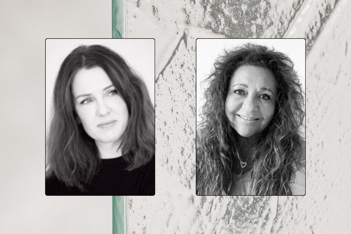 Left to right, headshots in black and white of Majestic London's Sarah Roche and Sharon Davies