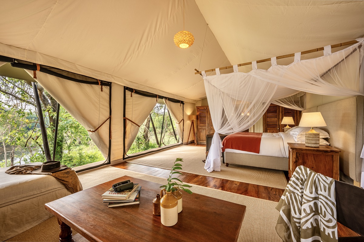 tented bedroom in Kula Ora