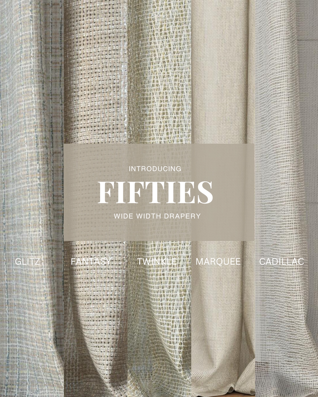 Fifties sheer fabric swatches from Sekers
