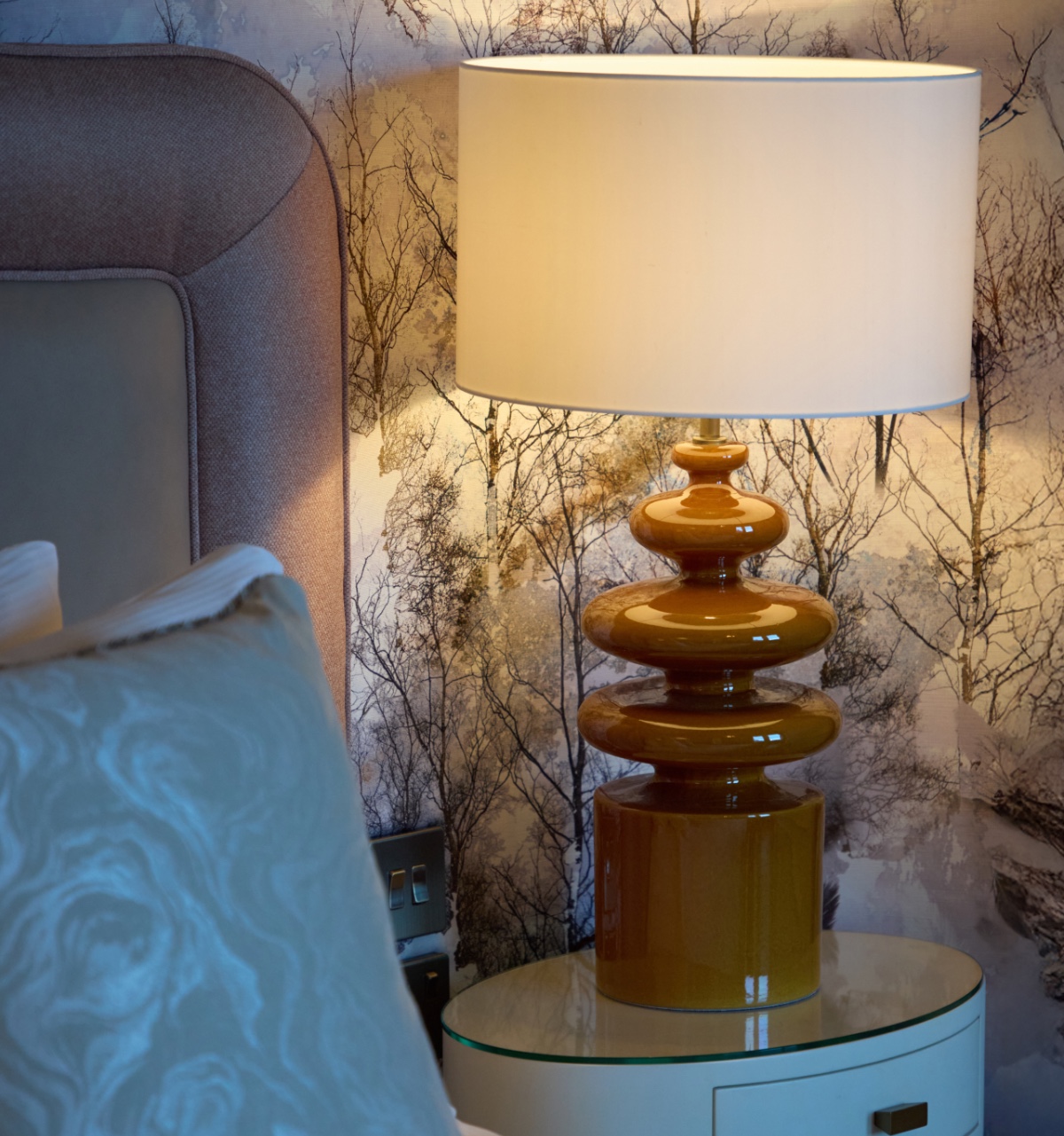 Mareto ceramic lamp by Northern Lights at Caledonian Edinburgh