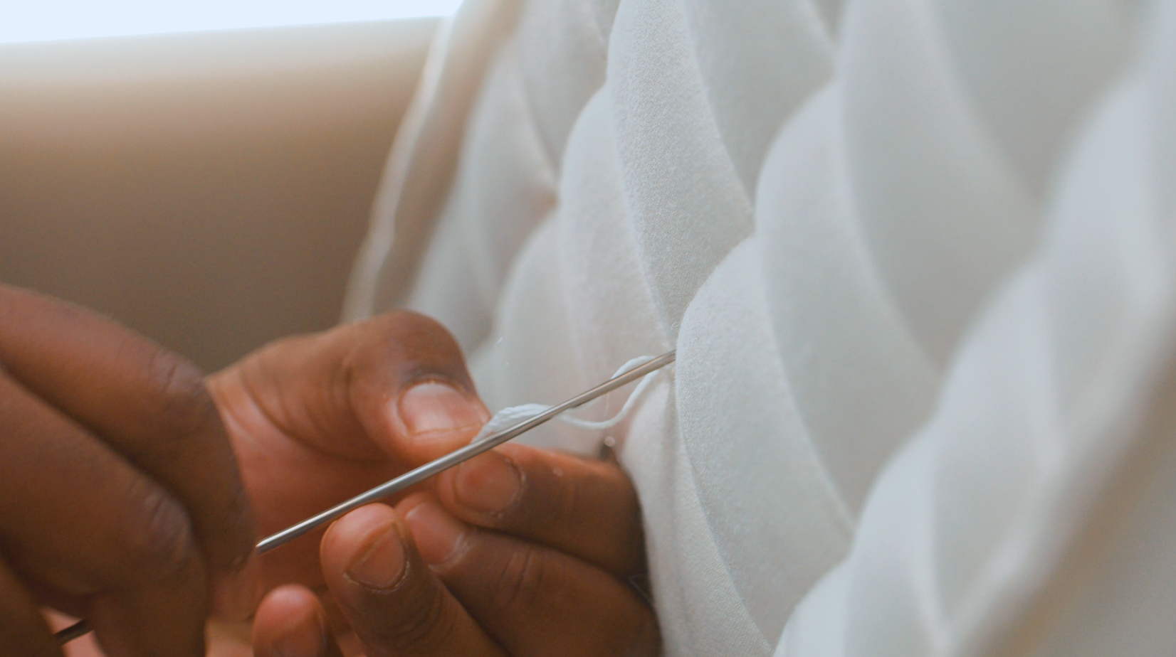 Hand-stitching mattress