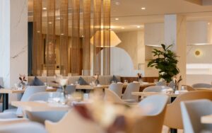 chairs and tables in The Barceló Hotel Group Royal Hideaway Hotels & Resorts Casablanca