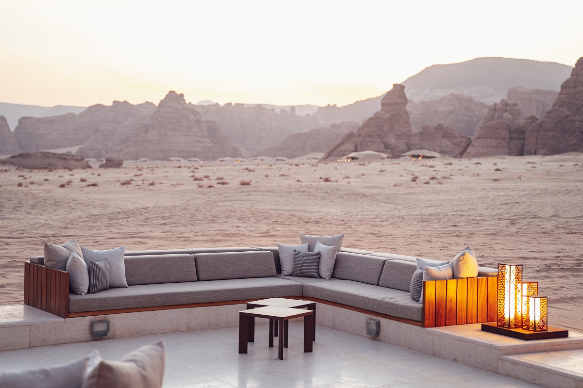 outdoor seating and firepit Banyan Tree AlUla