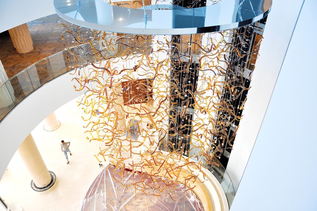 Custom installation for Hilton Baku by Northern Lights