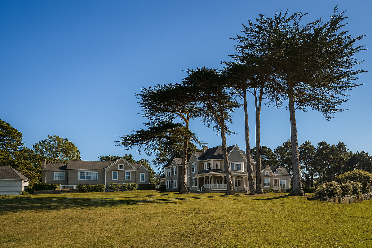 ional house set in large open grounds - Exterior_Hill House at Trailborn Mnedocino_Courtesy of Trailborn Hotels & Resorts