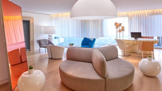 A Sunset Strip Icon Reemerges as The Valorian Los Angeles Curio Collection by Hilton - hotel lobby