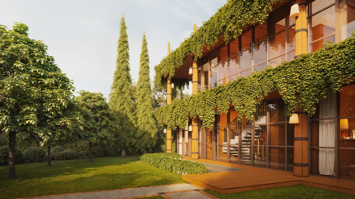 render of Nhà Estate, the first project imagined by Philippe Starck in Vietnam 