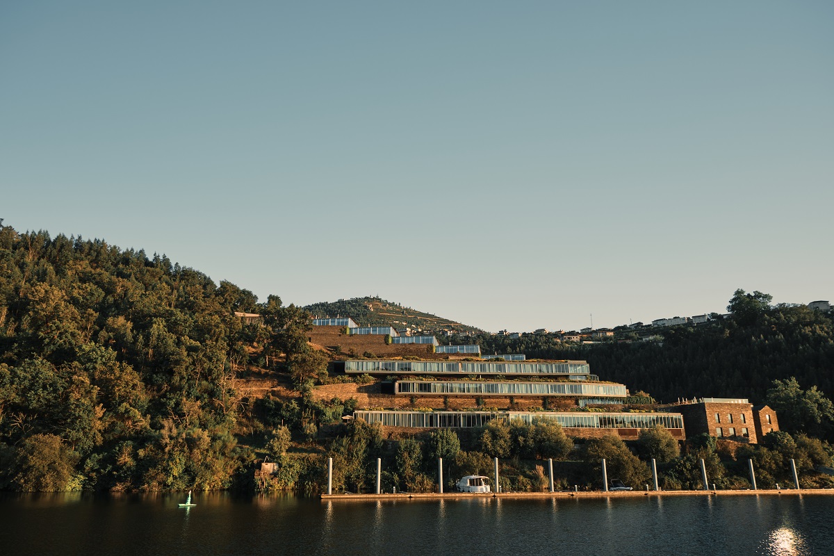 view of hotel Octant Douro as seen from the river