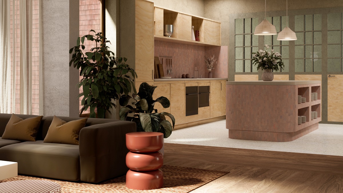 Shared open kitchen 2 - Mason & Fifth, Belsize Park (Render)