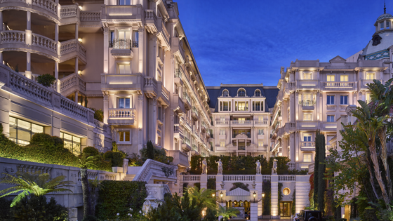 Hotel Metropole Monte-Carlo - evening view of hotel facade