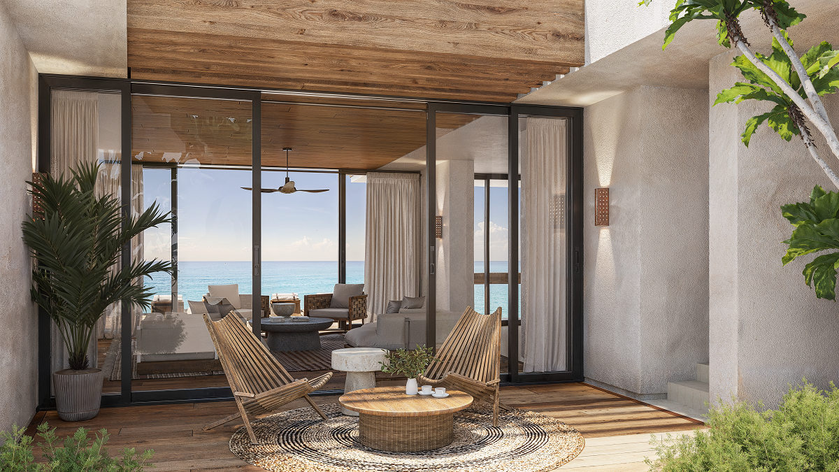 Outdoor Patio Six Senses Belize branded residence