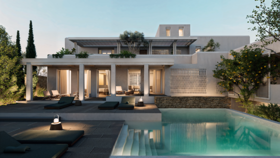 Due to open its doors 2nd July 2026, the 26-room property, Méros, will sit in a prime position in Naousa