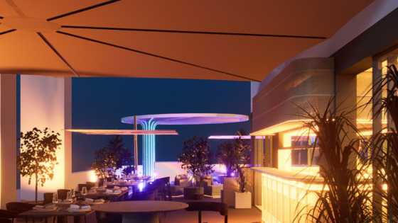 render of roof terrace INNSiDE by Meliá Bugibba