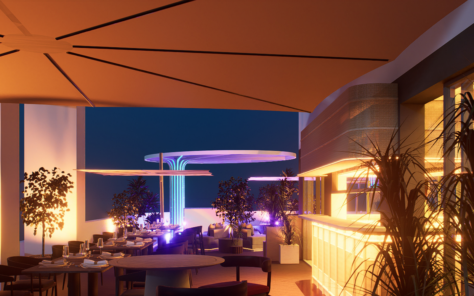 render of roof terrace INNSiDE by Meliá Bugibba