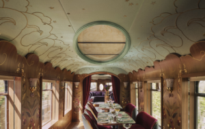 British Pullman, A Belmond Train, presents the design details of Celia, a new private dining and events carriage